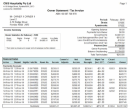 Trust Accounting Software screenshot, CMS Hotel PMS Software Australia