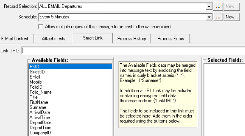 Guest Communication screenshot, CMS Hotel PMS Software